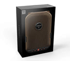 Biometric portable safe in retail box with keypad, mesh design, and rugged construction