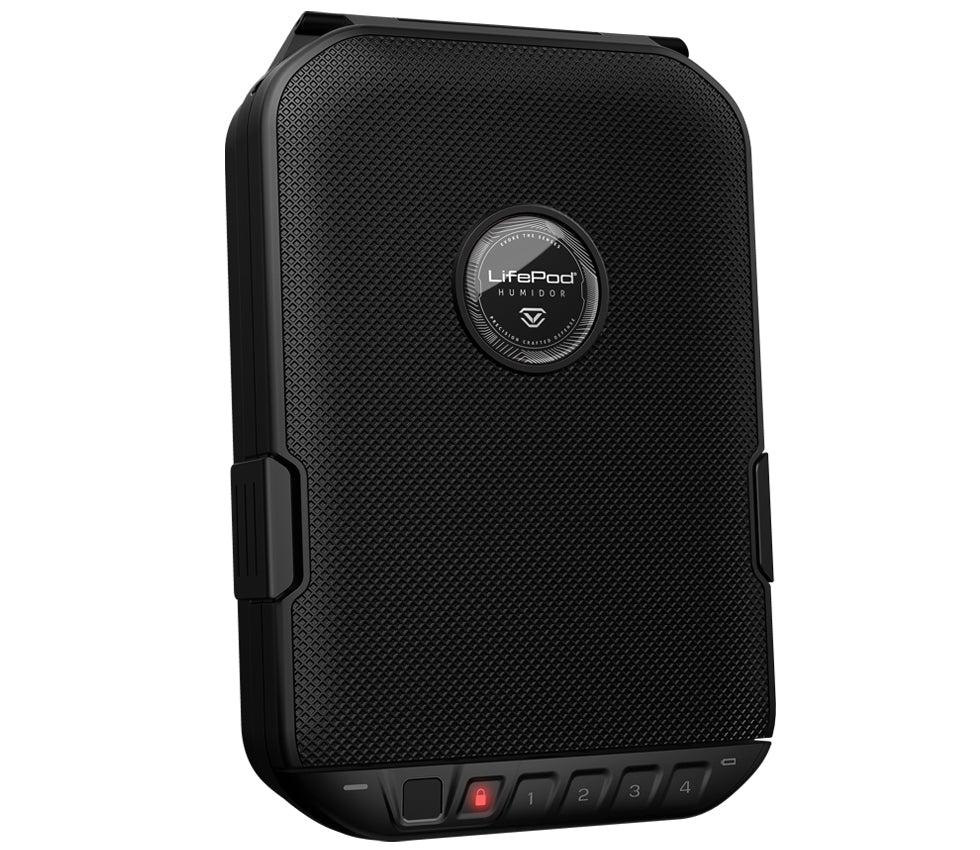 Refurbished - LifePod Humidor 2.0 - Biometric and Bluetooth (Black)