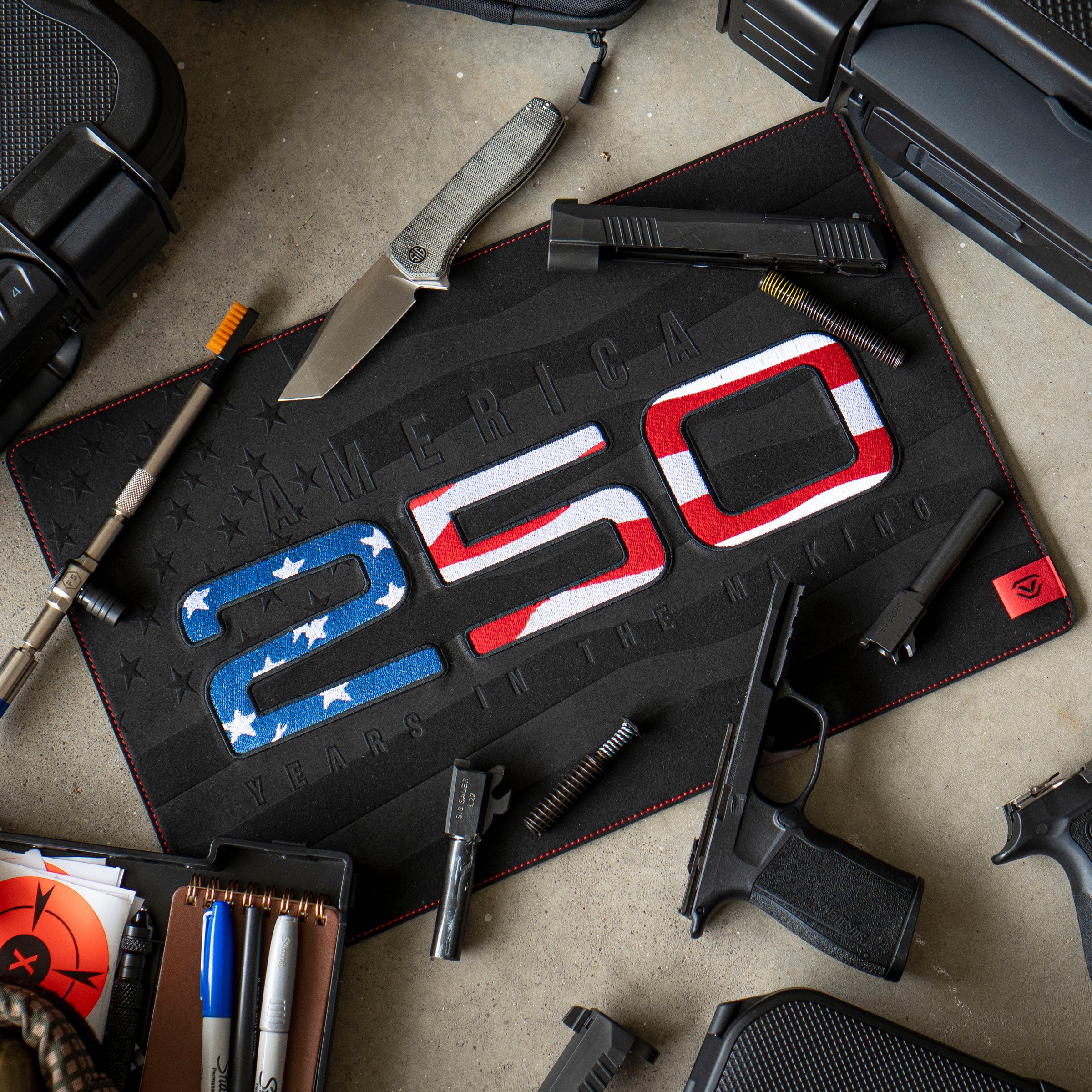 USA 250th Anniversary Commemorative Gun Mat