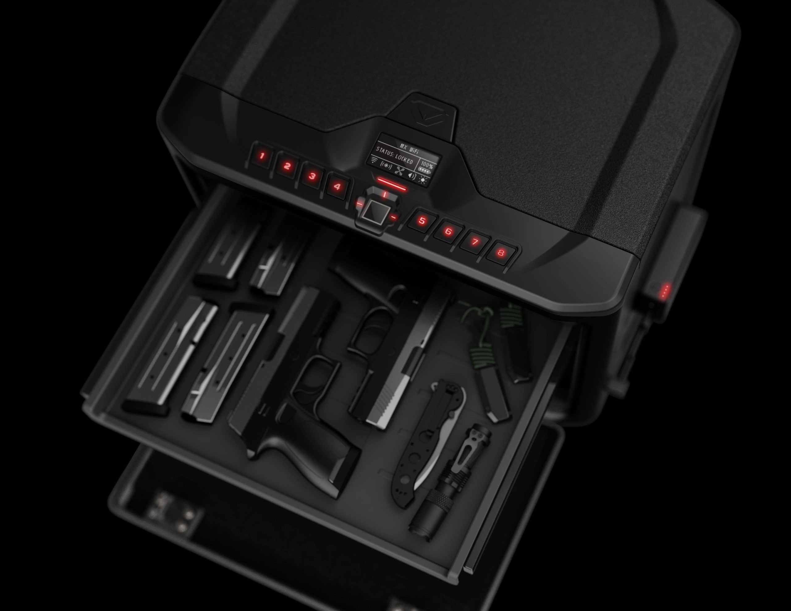 Vaultek MX Series Nightstand Gun Safe With Fingerprint Access
