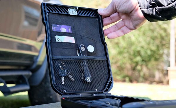 Utlize Lid Organizer with dedicated AirTag pocket.