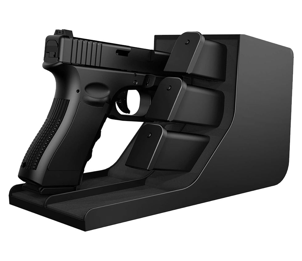 Single Pistol Rack with Magazine Slots