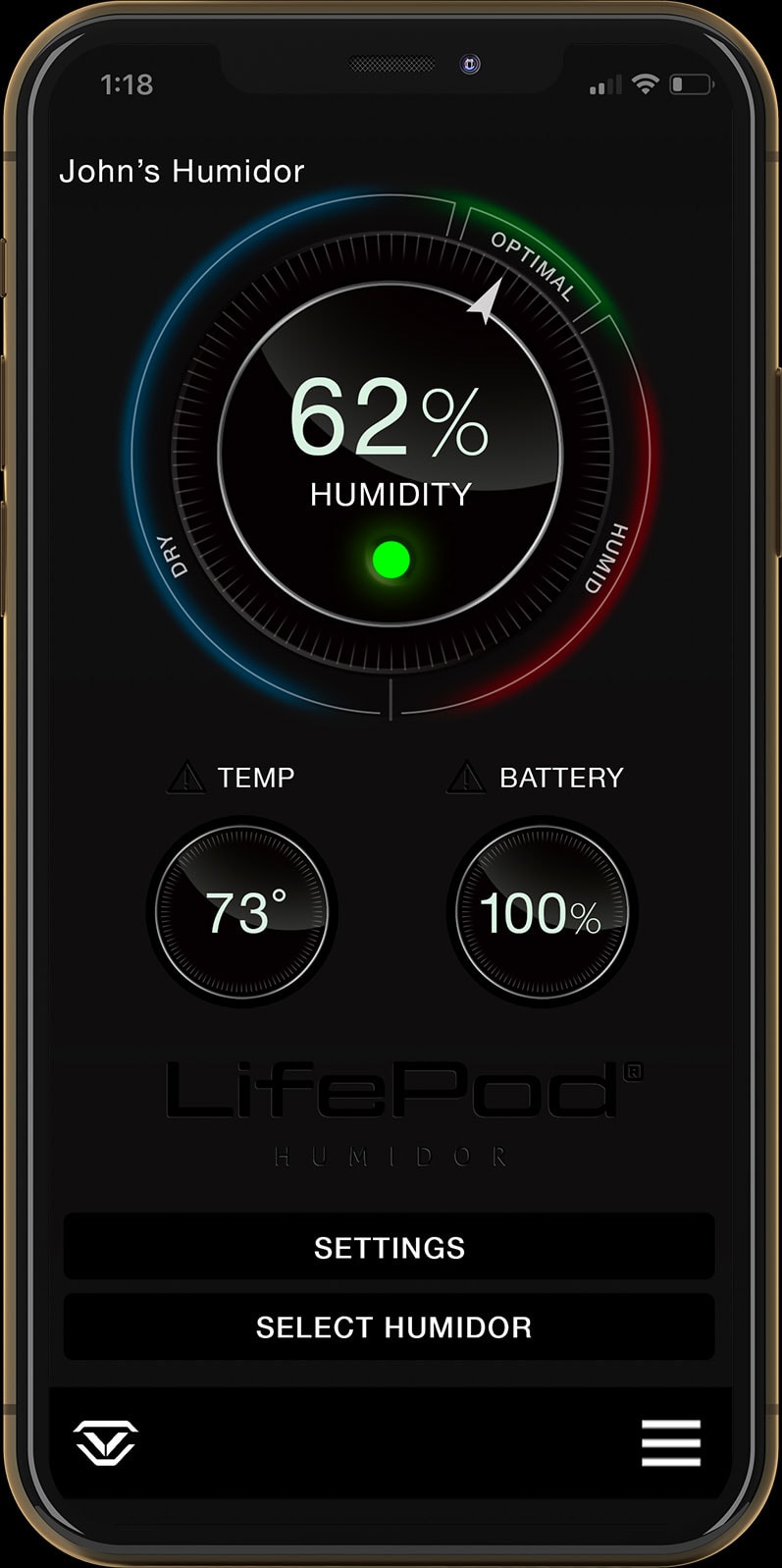 Vaultek Safe | LifePod – Humidor