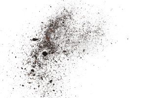 Vaultek Safe|pile dust dirt isolated on white background, with clipping path